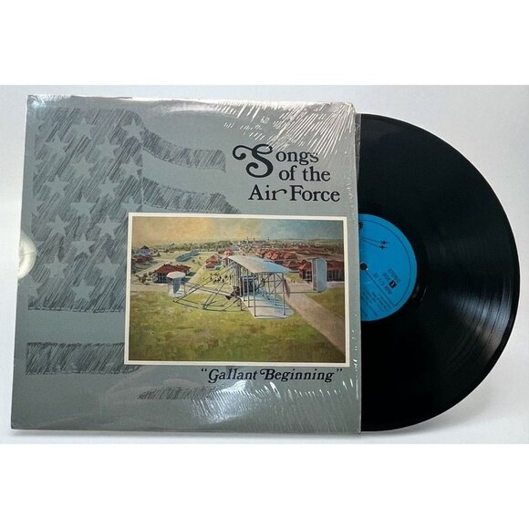 Songs of the Air Force Gallant Beginning LP USA 1986 Redwood Press VG+/NM Shrink - Picture 1 of 7